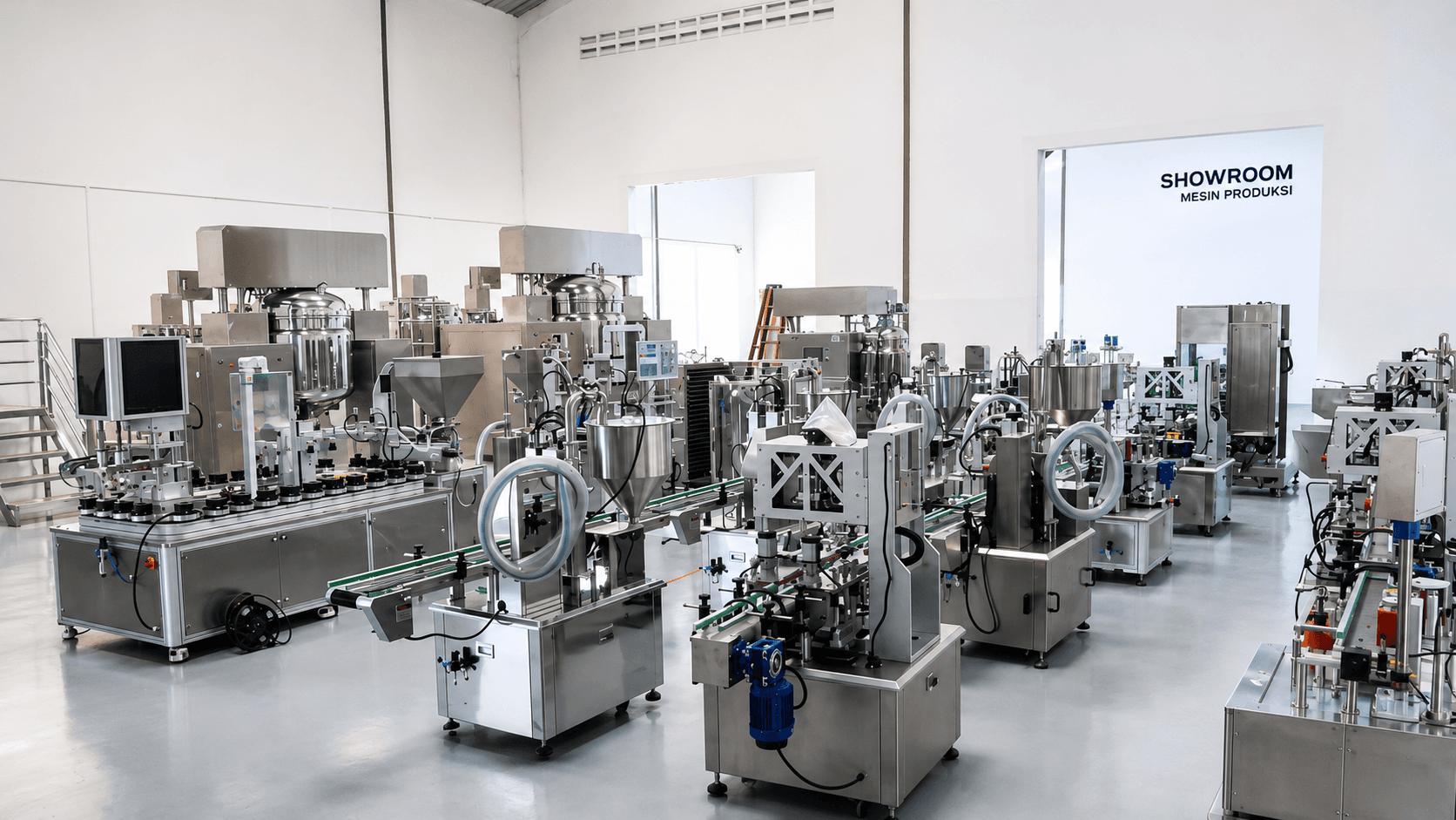 Showroom MesinProduksi.asia di Tangerang — tempat display mesin produksi industri